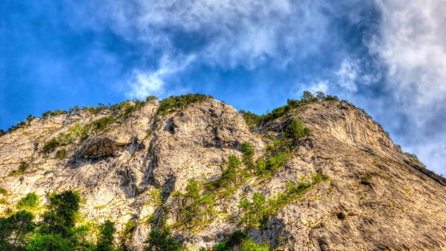 Rock wall in the Bicaz Gorges