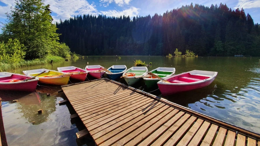 Boats on Red Lake