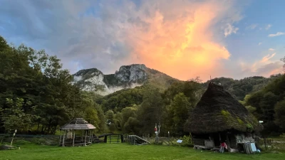 Landscape: clouds over the Râmeț Gorges