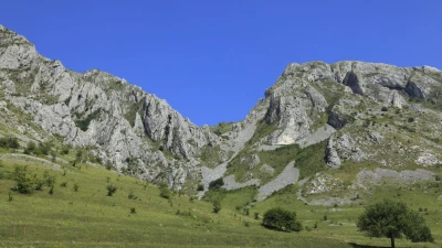 Landscape: rocks in the Trascău Mountains