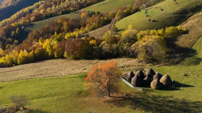 Autumn landscape in the Apuseni