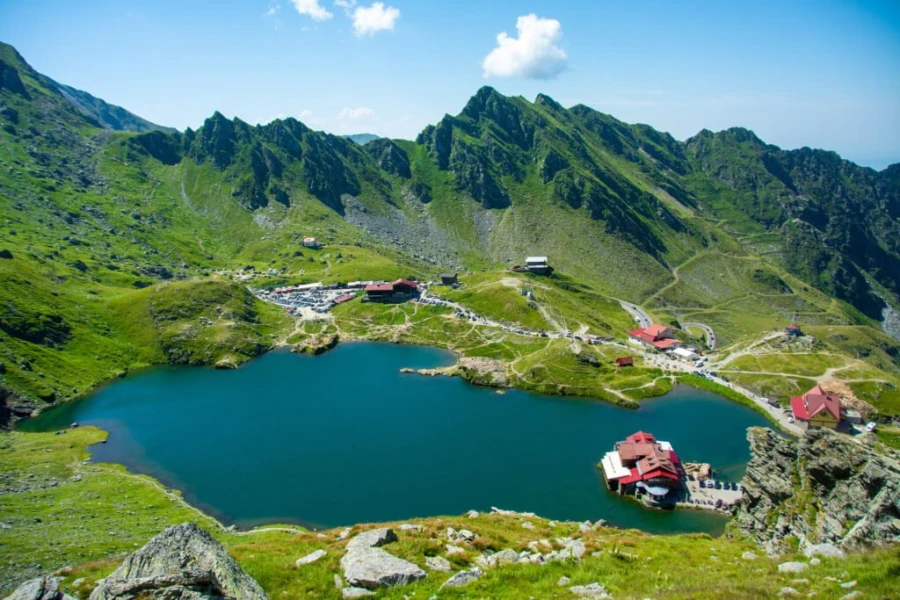 Bâlea-See von oben