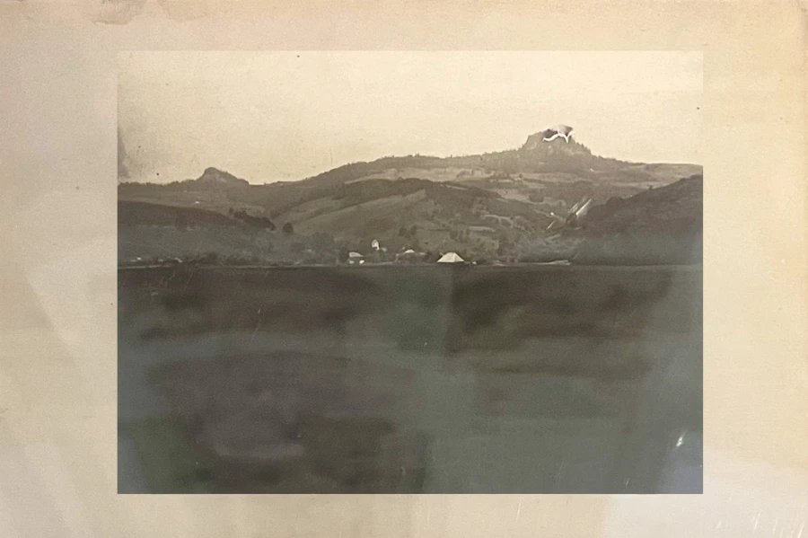 The Detunata Peaks - photo from 1921 shown at the Union Hall in Alba Iulia