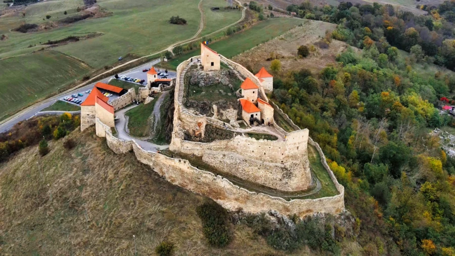 Rupea Fortress seen from above