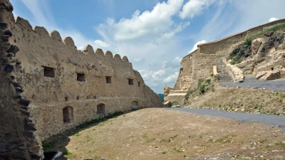 Inside Rupea Fortress