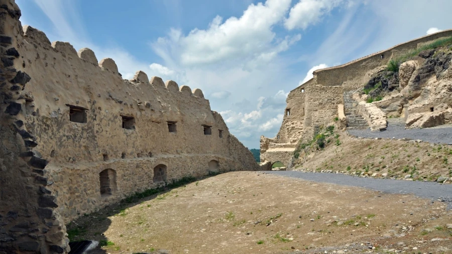 Inside Rupea Fortress