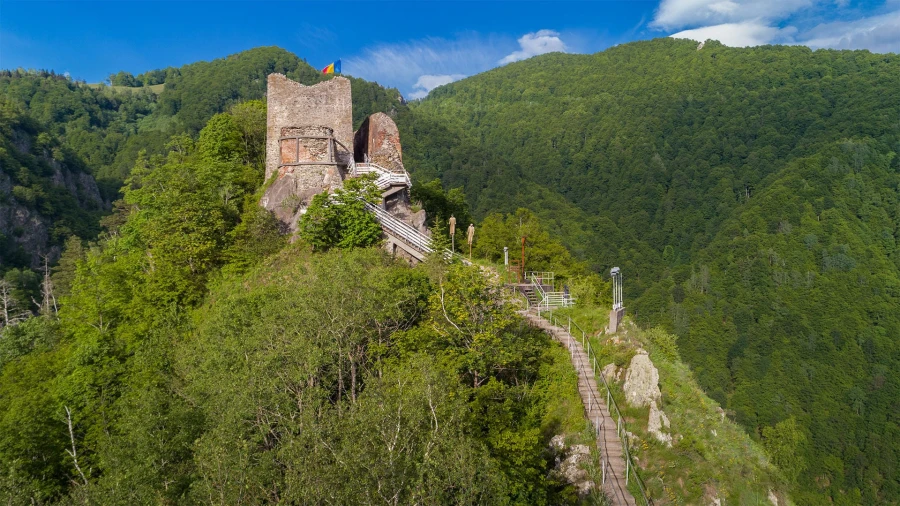 Poenari Fortress - Summer landscape