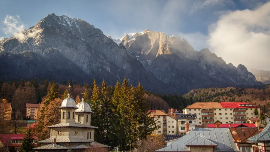 Bucegi Mountains – view from Bușteni