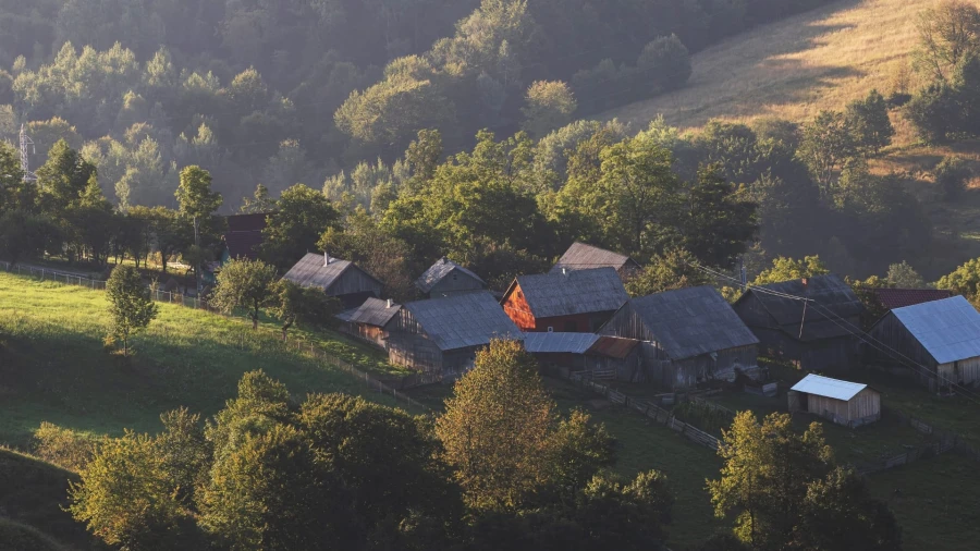 Dorf in der Bukowina