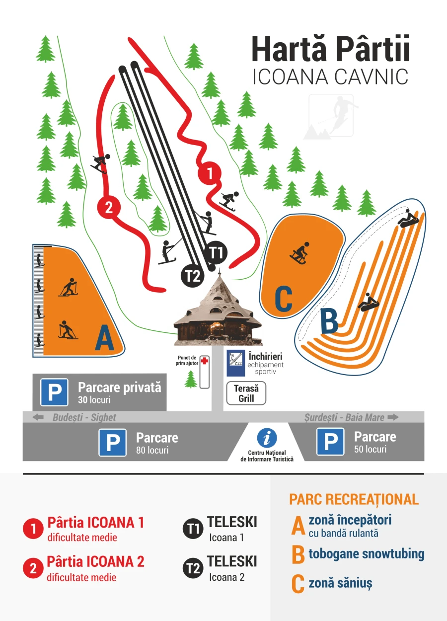 Pistenplan Icoana Cavnic