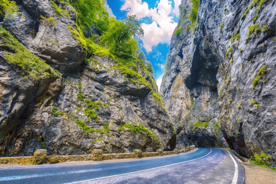 Summer landscape in the Bicaz Gorges