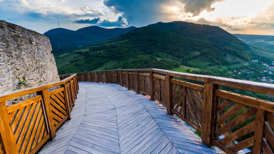 View from Deva Fortress