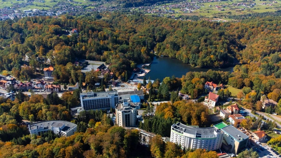 Luftaufnahme von Sovata