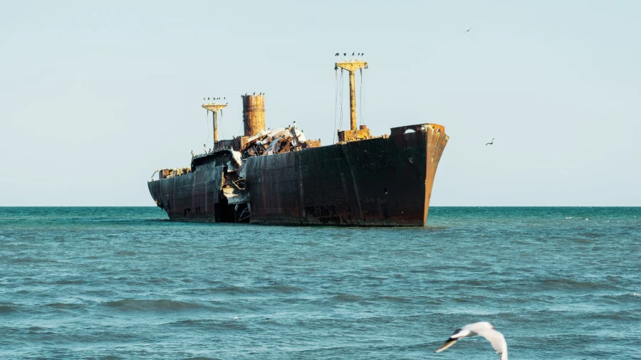 Das Wrack der Evangelia