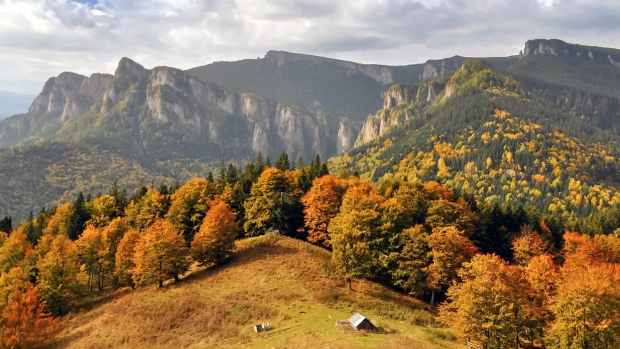 Landschaft im Ceahlău-Massiv