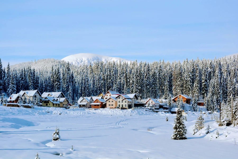 Winterlandschaft in Luncile Prigoanei