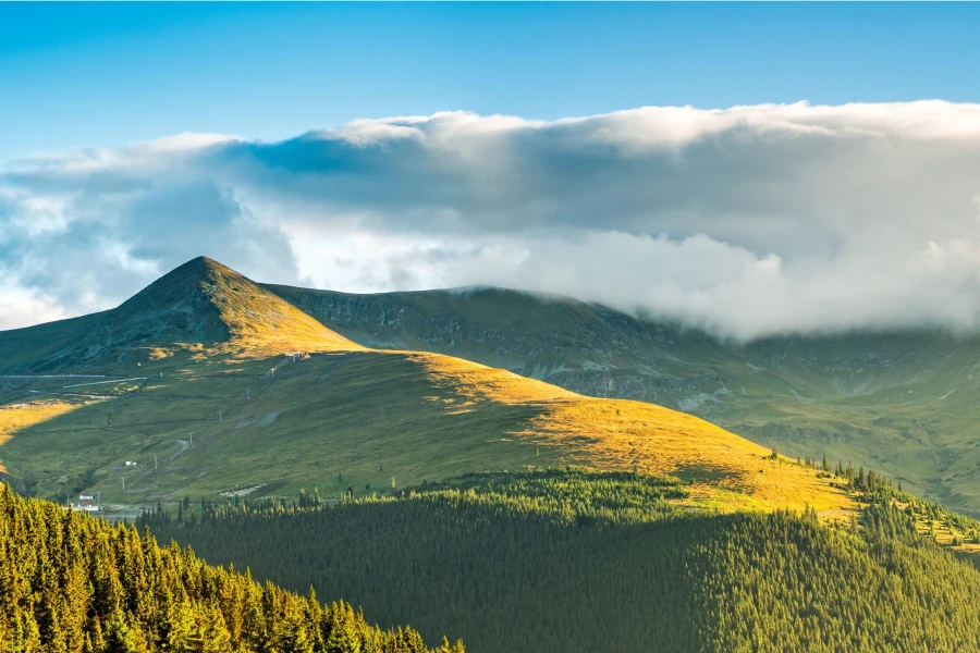 Sommerliche Berglandschaft in Rânca