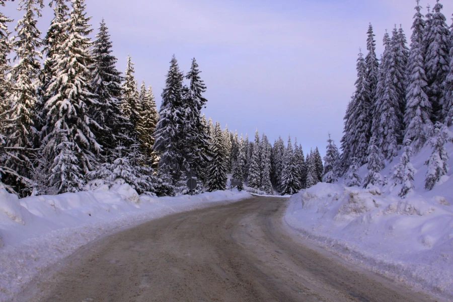 Zufahrtsstraße zum Transalpina Ski Resort