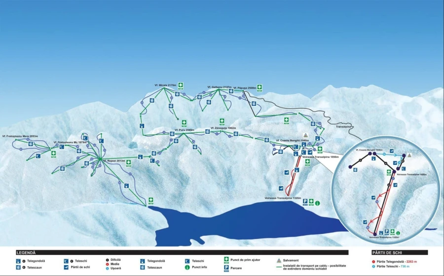 Pistenplan Transalpina Voineasa