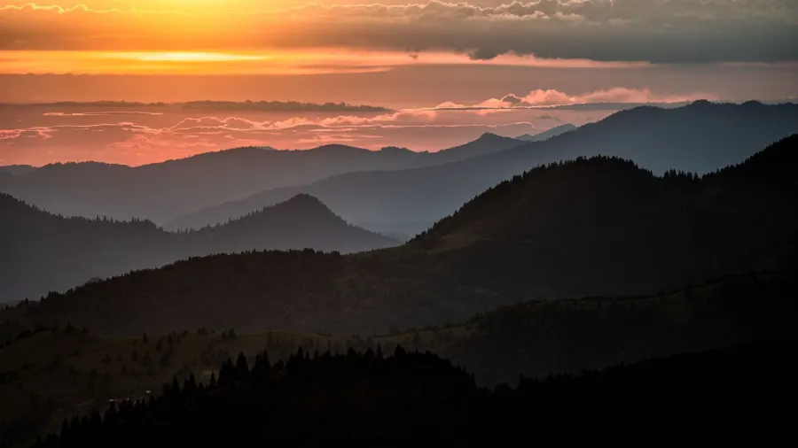 Prislop-Pass bei Sonnenuntergang