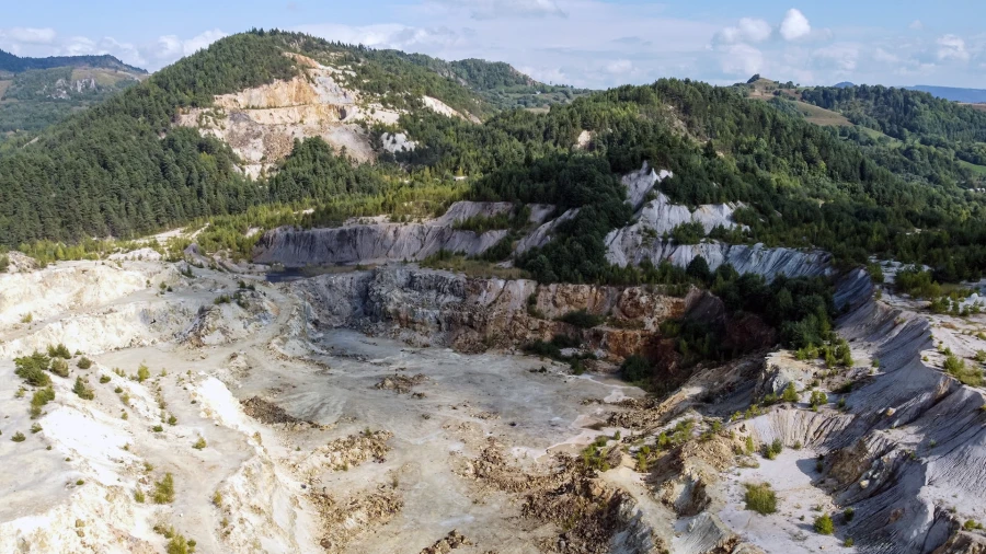 Landschaft bei Roșia Montană